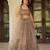 coffee net embroidered lehenga set