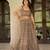 coffee net embroidered lehenga set