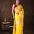 Yellow handloom pure katan silk saree