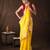Yellow handloom pure katan silk saree