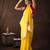 Yellow handloom pure katan silk saree