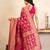 Rani pink handloom pure katan silk saree