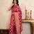 Rani pink handloom pure katan silk saree