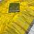 Yellow Color embroidery cording sequin and thread work Dolla silk blend Saree