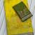 Yellow Color embroidery cording sequin and thread work Dolla silk blend Saree