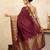 Maroon handloom pure katan silk saree