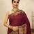 Maroon handloom pure katan silk saree
