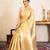 Gold handloom pure katan silk saree