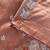 Peach Color embrodied elephant design panel with cutwork and hole work Silk Saree