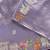 Purple Color embrodied elephant design panel with cutwork and hole work Silk Saree