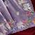 Purple Color embrodied elephant design panel with cutwork and hole work Silk Saree