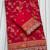 Red Color embroidery cording sequin and thread work Dolla silk blend Saree