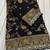 Black Color embroidery cording sequin and thread work Dolla silk blend Saree