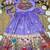 Soft paithani silk zari weaving birds pattern kids gown