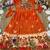 Soft paithani silk zari weaving birds pattern kids gown