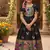 Soft paithani silk zari weaving birds pattern kids gown