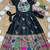 Soft paithani silk zari weaving birds pattern kids gown
