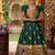 Soft paithani silk zari weaving birds pattern kids gown