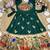 Soft paithani silk zari weaving birds pattern kids gown