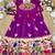 Soft paithani silk zari weaving birds pattern kids gown