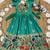 Soft paithani silk zari weaving birds pattern kids gown