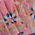 Pink Color multicolor thread embroidery Work Silk Saree