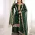 Womens embroidery coding and sequence work kurta set