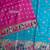 Blue color pashmina design with meena weaving banarasi silk saree