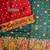 Dark green color pashmina design with meena weaving banarasi silk saree