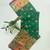 Emerald color pashmina design with meena weaving banarasi silk saree