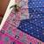 Navy blue color pashmina design with meena weaving banarasi silk saree