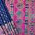 Navy blue color pashmina design with meena weaving banarasi silk saree