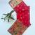 Red color pashmina design with meena weaving banarasi silk saree