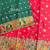 Red color pashmina design with meena weaving banarasi silk saree
