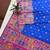 Royal blue color pashmina design with meena weaving banarasi silk saree