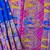 Royal blue color pashmina design with meena weaving banarasi silk saree