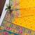 Yellow color pashmina design with meena weaving banarasi silk saree