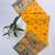 Yellow color pashmina design with meena weaving banarasi silk saree