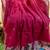 Rani pink color pure zari and meena weaving linen silk saree