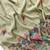 Light olive color jamdani pattern and  meena weaving chanderi cotton saree