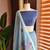Sky blue color jamdani pattern and  meena weaving chanderi cotton saree