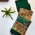 Dark green color hiran and fish and zari weaving border with classic weaving khadi raw silk saree