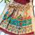 Maroon color hiran and fish and zari weaving border with classic weaving khadi raw silk saree