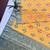 Yellow color meena weaving buttias and zari weaving  banarasi silk saree