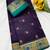 Dark purple color zari and meena woven  tissue silk paithani saree