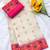 White color zari and meena woven  tissue silk paithani saree