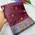 Wine color zari and meena woven  tissue silk paithani saree