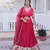 pink silk blend embroidered lehenga set