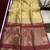 Cream color bandhni style butti weaves khadi raw silk saree