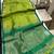 Parrot green color bandhni style butti weaves khadi raw silk saree
